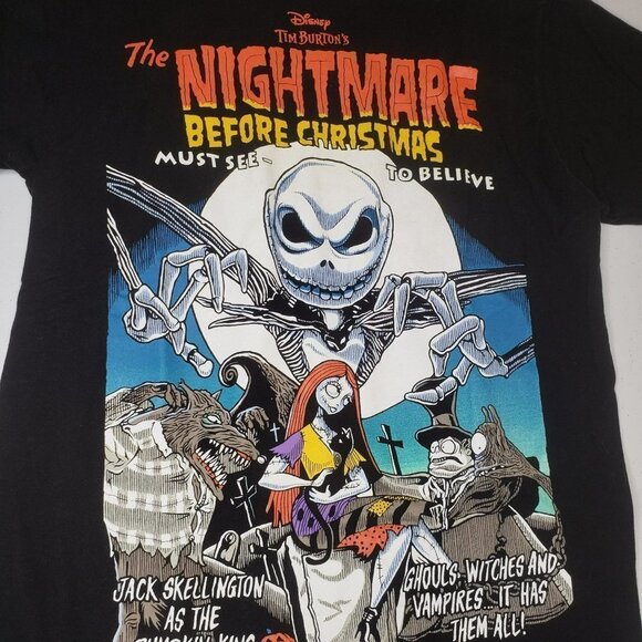 THE Nightmare Before Chritmas Disney Tee Shirt Comic Tim Burton 's Size … - Picture 7 of 7